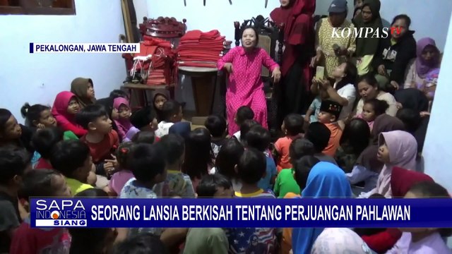 Mbah Sur, Lansia di Pekalongan Rajin Dongengkan Kisah Perjuangan Pahlawan ke Anak-anak!