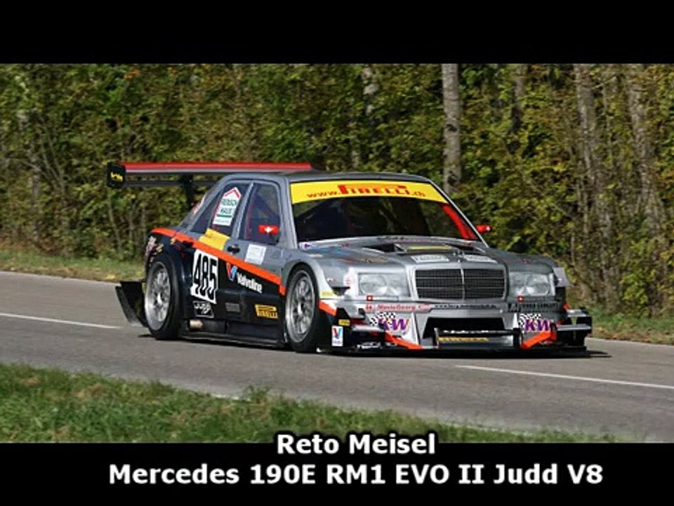 Bergrennen mickhausen 2007 reto meisel mercedes 190e rm1 evo II Judd v8 100octane
