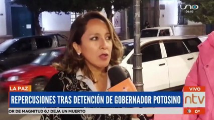 Repercusiones sobre detención al gobernador de Potosí