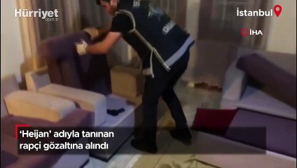 'Heijan' adıyla tanınan rapçi gözaltına alındı
