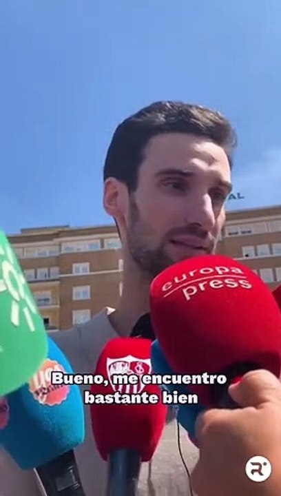 Les premiers mots de Sergio Rico, gardien remplaçant du Paris Saint-Germain, sortant de l'hôpital après son grave accident de cheval : "Le cerveau est intelligent et efface ce type d'événements"