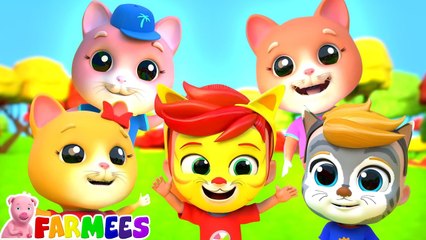 Five Little Kittens - More Kids Songs & Cartoon Videos by Farmees