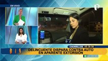 Desconocidos disparan contra camioneta estacionada en Chorrillos
