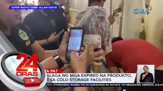P87-M halaga ng mga expired na produkto, nasabat sa cold storage facilities | 24 Oras