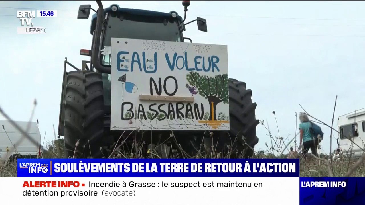 Sainte-Soline: le "convoi de l'eau" s'est élancé ce vendredi dans les Deux-Sèvres