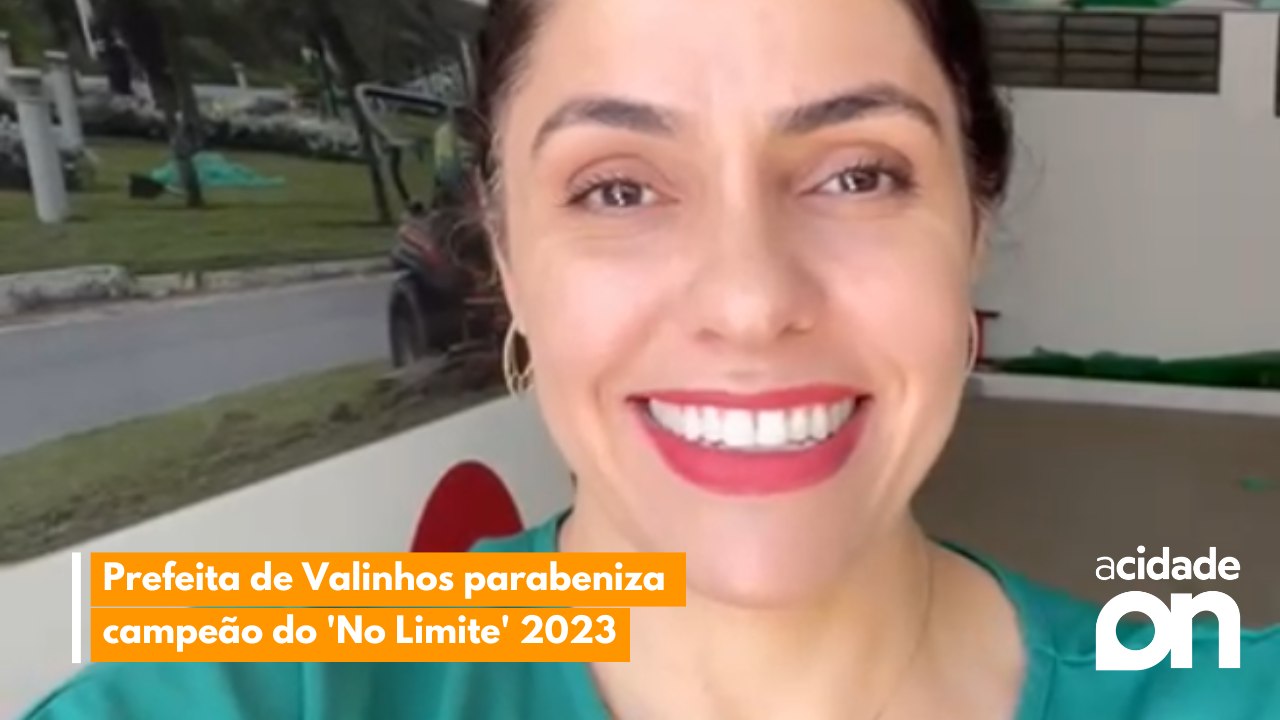 Prefeita de Valinhos parabeniza campeão do 'No Limite' 2023