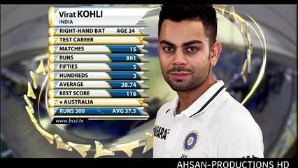 Virat Kohli 107 off 206 Balls Vs Australia 1st test Chennai 2013 (HD)