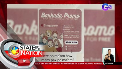 Travel agency na nag-aalok ng murang tour pa-Singapore na umano'y scam, inireklamo | SONA
