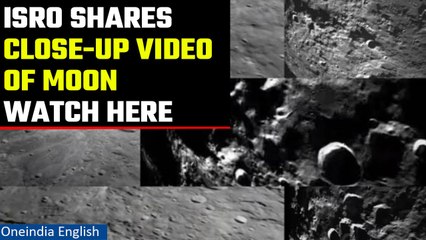 Chandrayaan-3: Vikram Lander shares new video of Moon as it gets ready for touchdown| Oneindia News