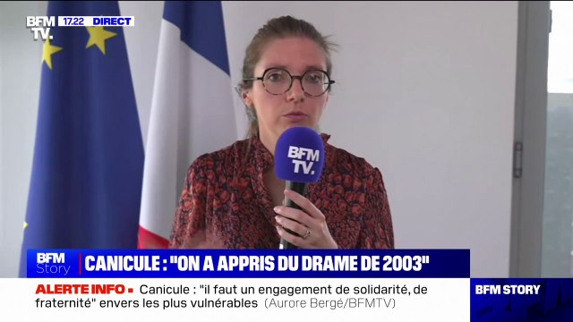 Canicule: Tout a été déployé pour garantir la sécurité sanitaire des 600 000 Français qui sont dans nos EHPAD et garantir au maximum la sécurité de ceux qui sont à domicile , affirme Aurore Bergé