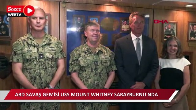ABD savaş gemisi USS Mount Whitney, Sarayburnu'nda