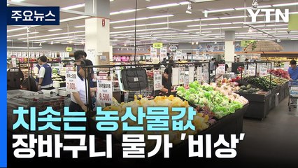 치솟는 농산물값...장바구니 물가 '비상' / YTN