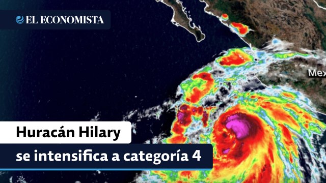 Huracán Hilary se intensifica a categoría 4 en su camino a Baja California