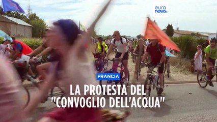 Francia: il "Convoglio dell'acqua" degli ambientalisti contro i mega serbatoi anti-siccità