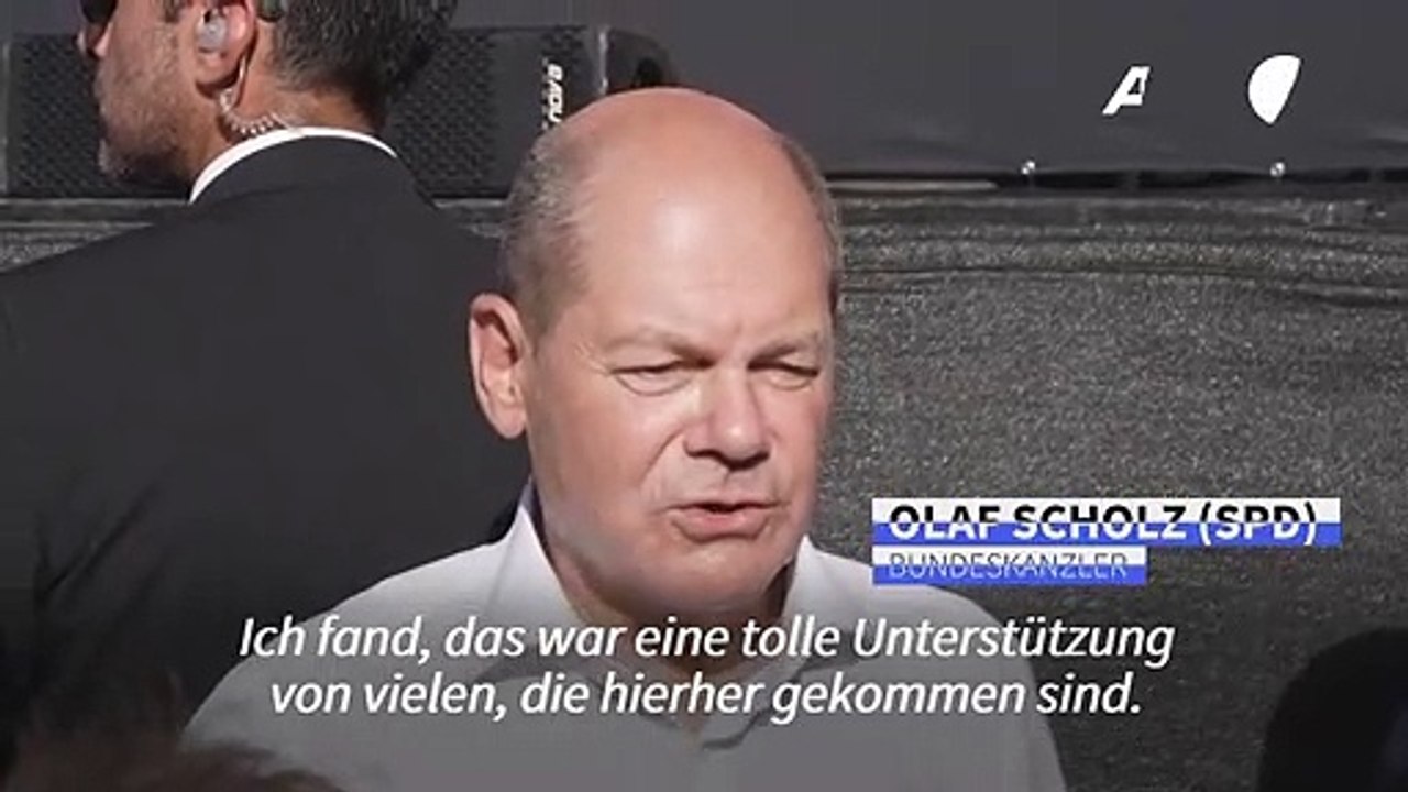 Scholz: AfD-Störer 'gehören zu jeder Kundgebung dazu'