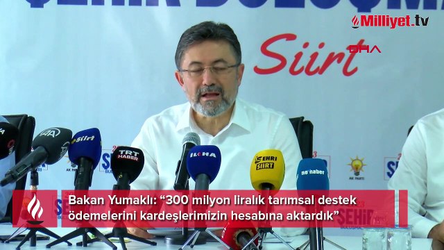Bakan Yumaklı duyurdu! Tarımsal destek ödemeleri hesaplara aktarıldı