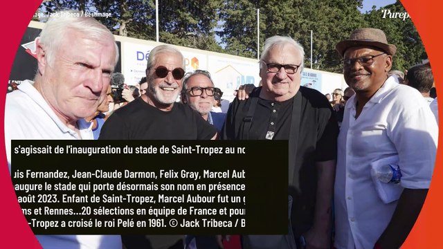 PHOTOS Jean-Claude Darmon avec d'anciennes gloires du football français à Saint-Tropez pour un moment fort en émotion