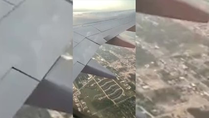Arde un avión en pleno vuelo