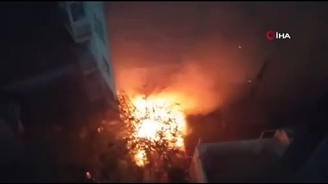 Erdek'te Metruk Binada Çıkan Yangın Kontrol Altına Alındı