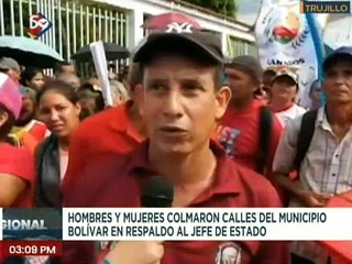 Download Video: Pueblo trujillano marcha en respaldo del Presidente Nicolás Maduro