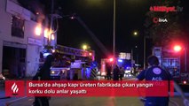 Bursa'da ahşap kapı fabrikasında korkutan yangın