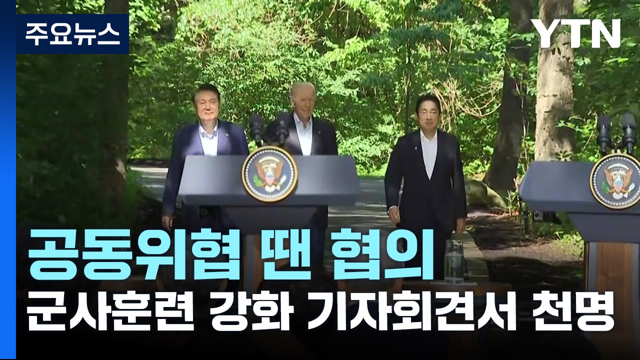 "공동 위협 땐 협의·군사훈련 강화"...기자회견서 발표 / YTN