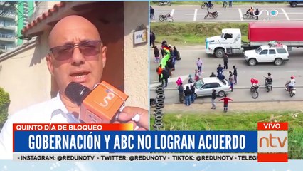 Tras 5 días de bloqueos, la gobernación y ABC no llegan a un acuerdo