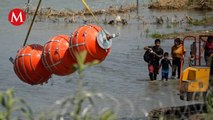 Texas reposiciona boyas en Río Bravo después de ocasionar muerte de migrantes