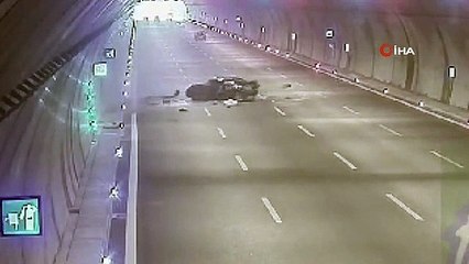 Kuzey Marmara Otoyolu'ndaki kazanın görüntüleri ortaya çıktı