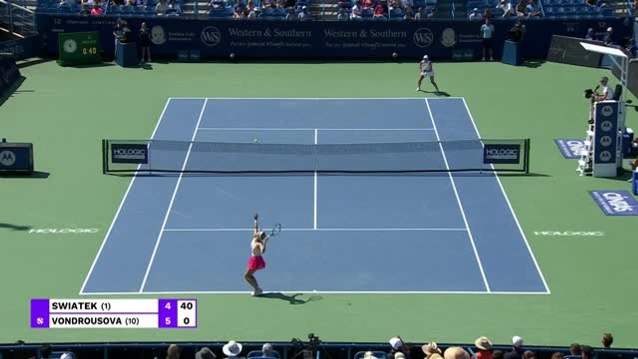 Highlights: swiatek steht im cincinnati-halbfinale