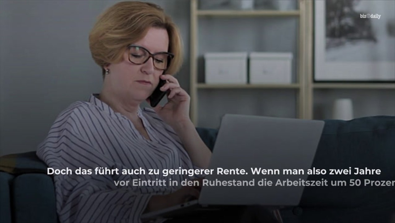 Teilzeit vor dem ruhestand: diese auswirkung hat das auf die rente