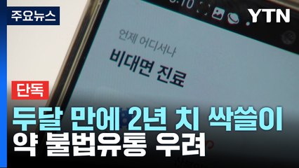 [단독] "비대면 진료로 두 달 만에 2년 치 약 싹쓸이" / YTN