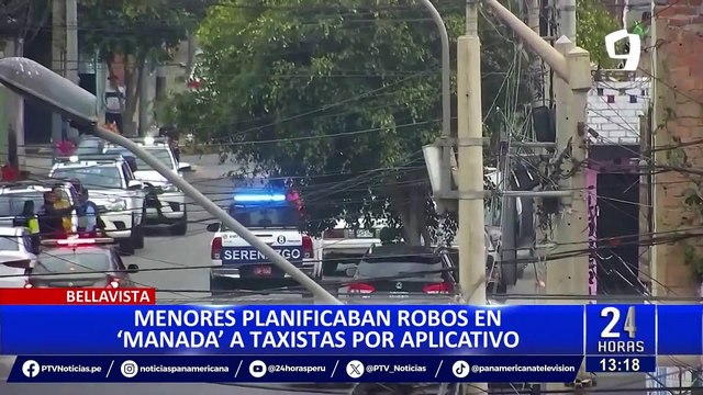 Bellavista: menores planificaban robos contra taxistas por aplicativos