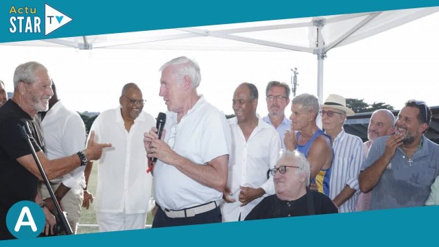 PHOTOS Jean Claude Darmon avec d'anciennes gloires du football français à Saint Tropez pour un momen