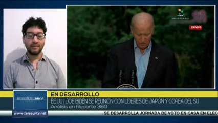 Joe Biden se reúne con líderes de Japón y Corea del Sur