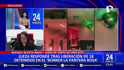 Jueza Acosta se pronuncia por liberación de detenidos en el “Bunker de la Pantera Rosa”