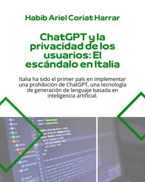 |HABIB ARIEL CORIAT HARRAR | CHATGPT Y LA POLÉMICA SOBRE LA RECOPILACIÓN DE DATOS (PARTE 2) (@HABIBARIELC)