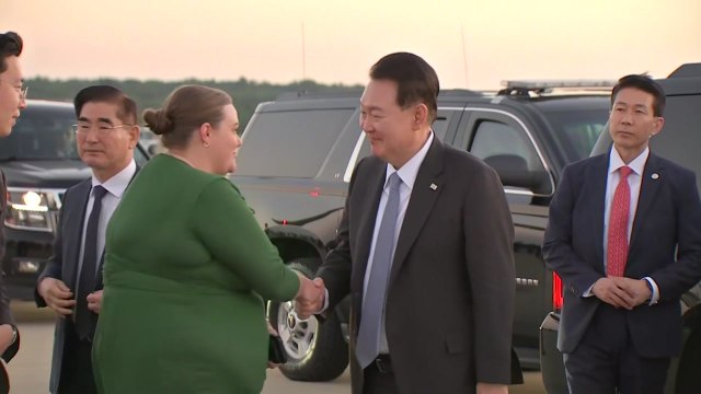 尹, 한미일 정상회의 일정 마치고 귀국길 올라 / YTN