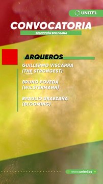 Estos son los convocados a la selección de Bolivia para el amistoso con Panamá