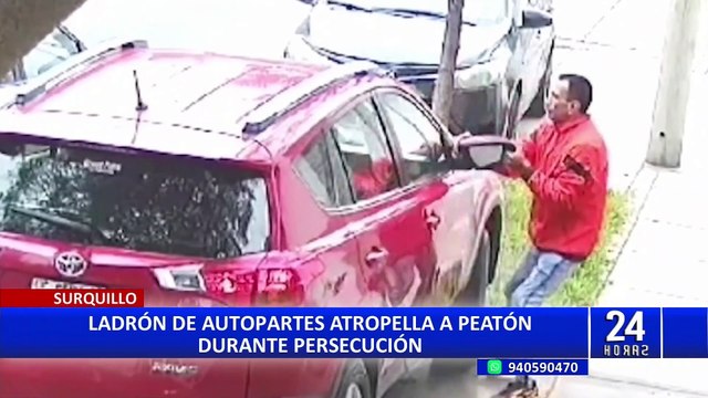 Surquillo: Falso taxista que atropelló a joven era perseguido por robar autopartes