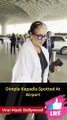 Dimple Kapadia Spotted At Airport