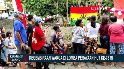 Lomba Gebuk Bantal hingga Makan Kerupuk Meriahkan HUT ke-78 RI di Bali