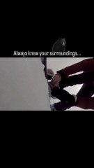 Woman gets attacked by beer while skiing