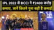 IPL 2022 से BCCI को हुई 2400 करोड़ की कमाई, जानें 2008 से कितना गुना बढ़ गई कमाई | वनइंडिया हिंदी