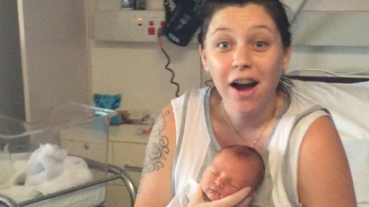 Loving Sister surprises her little sister on the birth of her first child *Heartwarming Reaction*