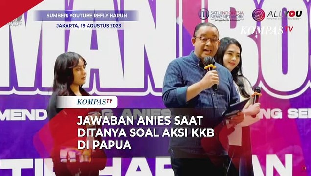 Begini Jawaban Anies Baswedan saat Ditanya Aksi KKB di Papua