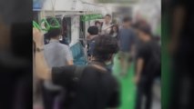 지하철 2호선 '흉기 소동' 2명 부상...50대 긴급 체포 / YTN