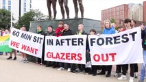 Protesta de los seguidores del United contra los Glazer y Mason Greenwood
