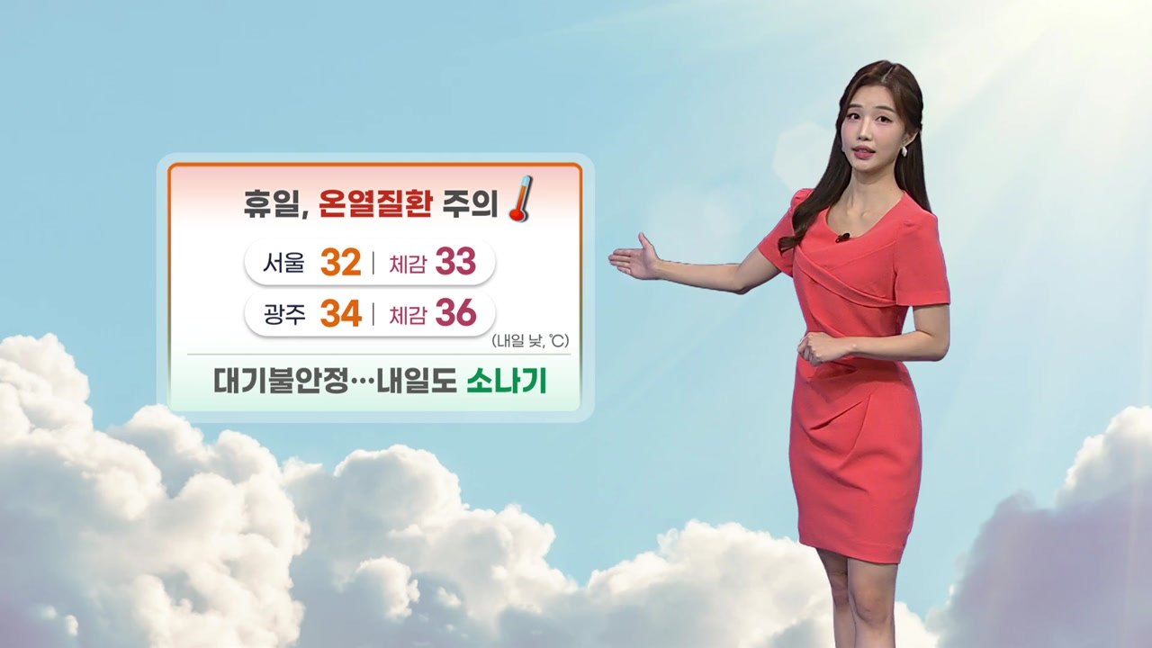 [날씨] 내일도 '찜통더위' 기승...전국 곳곳 소나기 전망 / YTN