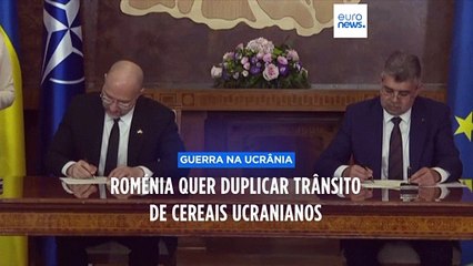 Roménia quer duplicar trânsito de cereais ucranianos